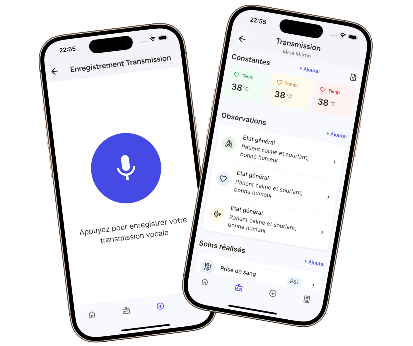 Neolib - Application de transmissions vocales pour infirmiers libéraux